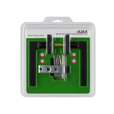 Комплект ручек с защелкой A/SET POLO JK.LP45 BL-24 черный