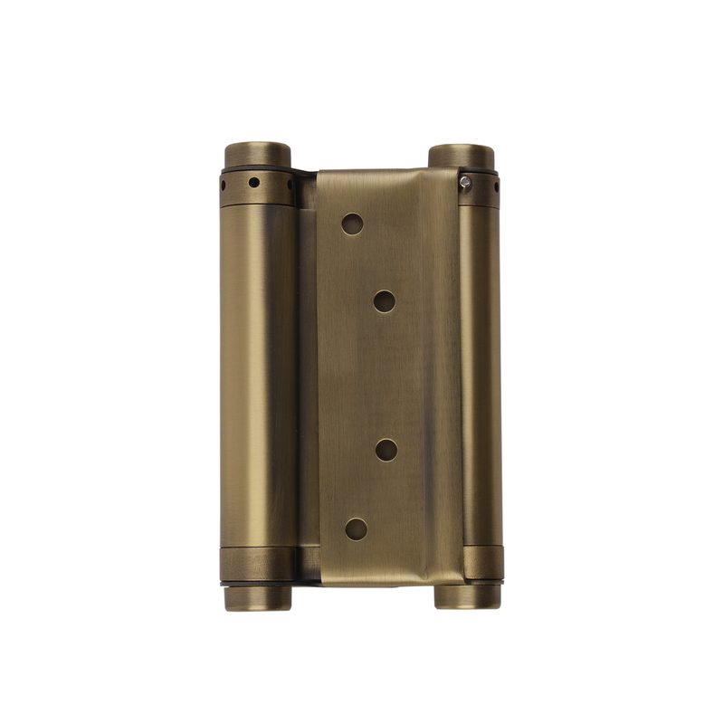 Пружинная двусторонняя (барная) петля DSH5 (125х86х1,5) INOX 201 AB бронза (блистер)