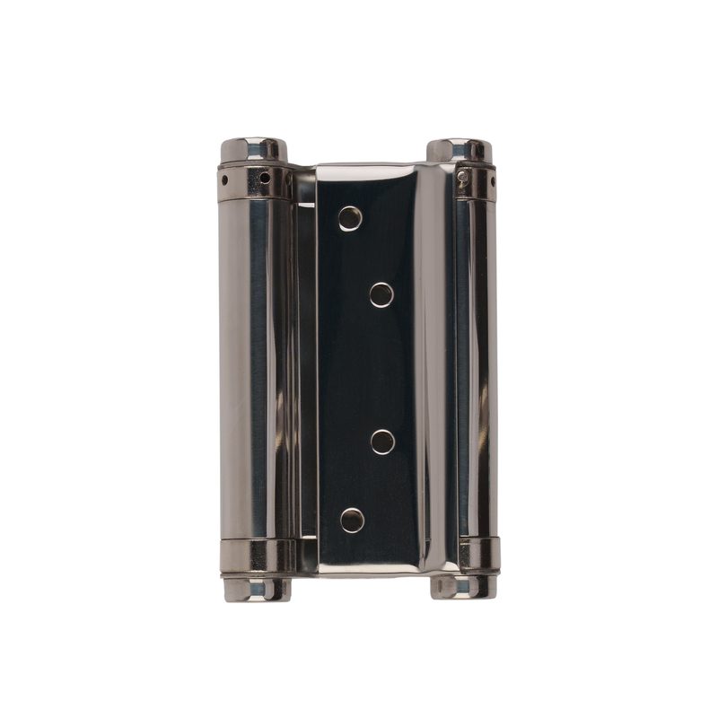 Пружинная двусторонняя (барная) петля DSH5 (125х86х1,5) INOX 201 CP хром (блистер)