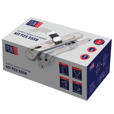 Корпус замка с ручкой LOCKSET25.ORION.5558-1 (KIT P25 5558 ORION) AB бронза, фото 2